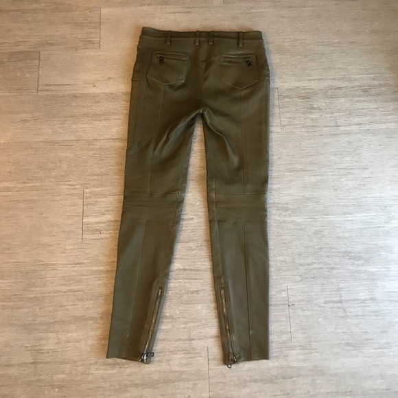 $4.1k+ Balmain Ribbed Leather Skinny Pants WOW! - Picture 7 of 7